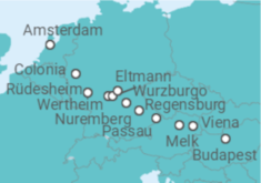 Itinerario del Crucero Desde Ámsterdam (Holanda) a Budapest (Hungría) - AmaWaterways