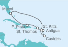 Itinerario del Crucero República Dominicana, St. Thomas y Antigua - Celebrity Cruises