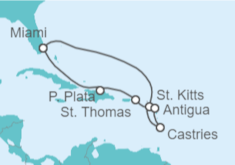 Itinerario del Crucero Antigua, St. Thomas y República Dominicana - Celebrity Cruises