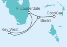 Itinerario del Crucero Cayo Hueso y Bahamas - Celebrity Cruises