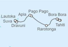 Itinerario del Crucero Fiji y Samoa - NCL Norwegian Cruise Line