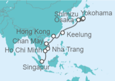 Itinerario del Crucero Vietnam, China, Taiwán - Princess Cruises