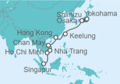 Itinerario del Crucero Vietnam, China, Taiwán - Princess Cruises