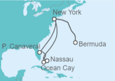Itinerario del Crucero Estados Unidos (EE.UU.), Bahamas, Bermudas - MSC Cruceros