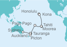 Itinerario del Crucero Desde Honolulu (Hawai) a Sydney (Australia) - Princess Cruises