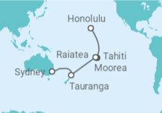 Itinerario del Crucero Polinesia Francesa, Nueva Zelanda - Royal Caribbean