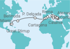 Itinerario del Crucero Desde Miami a Pireo - Oceania Cruises