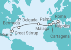 Itinerario del Crucero Saludo Transoceánico - Oceania Cruises