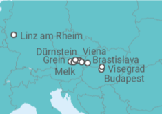 Itinerario del Crucero Desde Budapest (Hungría) a Viena (Austria) - Riverside