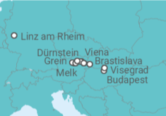 Itinerario del Crucero Luces brillantes en el danubio con el wachau - Riverside