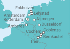 Itinerario del Crucero Alemania, Holanda - Riverside