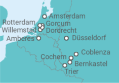 Itinerario del Crucero Desde Düsseldorf (Alemania) a Ámsterdam (Holanda) - Riverside