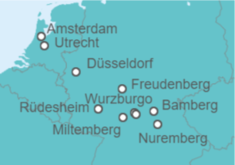 Itinerario del Crucero El rin y el meno, de ámsterdam a nuremberg - Riverside