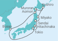 Itinerario del Crucero Japón, Antigua Y Barbuda, Corea Del Sur - Oceania Cruises