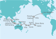 Itinerario del Crucero Vuelta al mundo - Oceania Cruises