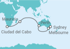 Itinerario del Crucero Australia, Indonesia, Singapur, Sri Lanka - Princess Cruises