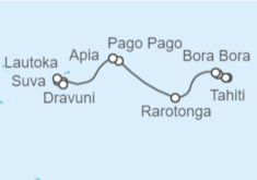 Itinerario del Crucero Fiyi y Samoa - NCL Norwegian Cruise Line
