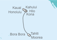 Itinerario del Crucero Bora Bora, Kauai, Kona y Maui - NCL Norwegian Cruise Line