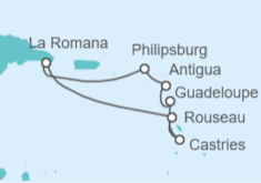 Itinerario del Crucero Todos los colores del Caribe - Costa Cruceros