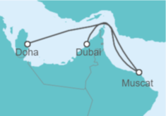 Itinerario del Crucero Omán, Emiratos Árabes - Costa Cruceros
