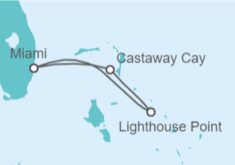 Itinerario del Crucero Bahamas, Castaway Cay y Lighthouse Point - Disney Cruise Line