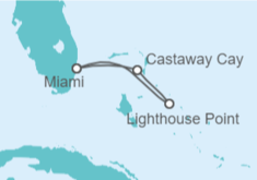 Itinerario del Crucero Bahamas, Castaway Cay y Lighthouse Point - Disney Cruise Line