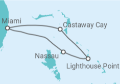 Itinerario del Crucero Bahamas, Castaway Cay y Lighthouse Point - Disney Cruise Line