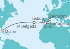 Itinerario del Crucero Portugal, España - Disney Cruise Line