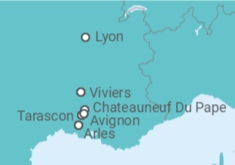 Itinerario del Crucero Desde Lyon (Francia) a Aviñón (Francia) - Riverside
