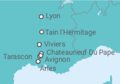 Itinerario del Crucero Desde Aviñón (Francia) a Lyon (Francia) - Riverside