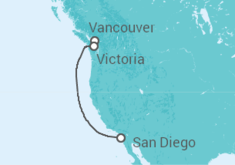 Itinerario del Crucero Canadá - Disney Cruise Line