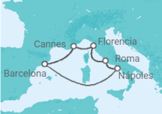 Itinerario del Crucero Italia, Francia - Disney Cruise Line