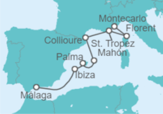 Itinerario del Crucero España, Francia - Hapag-Lloyd Cruises