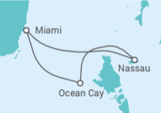 Itinerario del Crucero Bahamas - MSC Cruceros