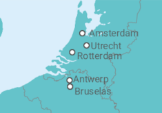 Itinerario del Crucero Crucero por Bélgica y Países Bajos - CroisiEurope