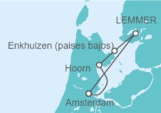 Itinerario del Crucero Crucero por Países Bajos desde Ámsterdam (formula puerto/puerto) - CroisiEurope