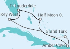 Itinerario del Crucero Caribe Tropical - Holland America Line