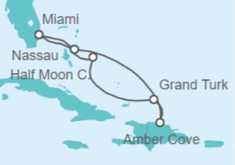 Itinerario del Crucero Bahamas - Holland America Line