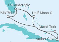 Itinerario del Crucero Bahamas, Estados Unidos (EE.UU.) - Holland America Line