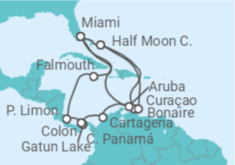 Itinerario del Crucero Desde Fort Lauderdale (Miami) a Puerto Limón (Costa Rica) - Holland America Line