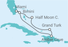 Itinerario del Crucero Bahamas - Holland America Line