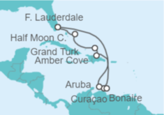 Itinerario del Crucero Estados Unidos (EE.UU.), Bahamas, Curaçao - Holland America Line