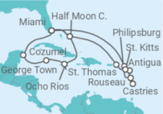 Itinerario del Crucero Desde Miami (EEUU) a Charlotte Amalie (St. Thomas) - Holland America Line