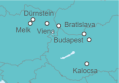 Itinerario del Crucero _Las perlas del Danubio - CroisiEurope