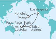 Itinerario del Crucero Estados Unidos (EE.UU.), Samoa Americana, Samoa, Fiji, Polinesia Francesa - Princess Cruises