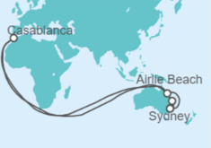 Itinerario del Crucero Australia, Marruecos - Carnival Cruise Line