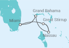 Itinerario del Crucero Bahamas - NCL Norwegian Cruise Line