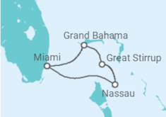 Itinerario del Crucero Great Stirrup Cay y Nasáu - NCL Norwegian Cruise Line