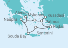 Itinerario del Crucero Islas Griegas y Turquía - Silversea