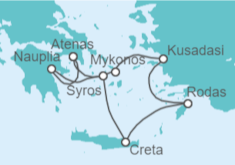 Itinerario del Crucero Grecia, Turquía - Silversea